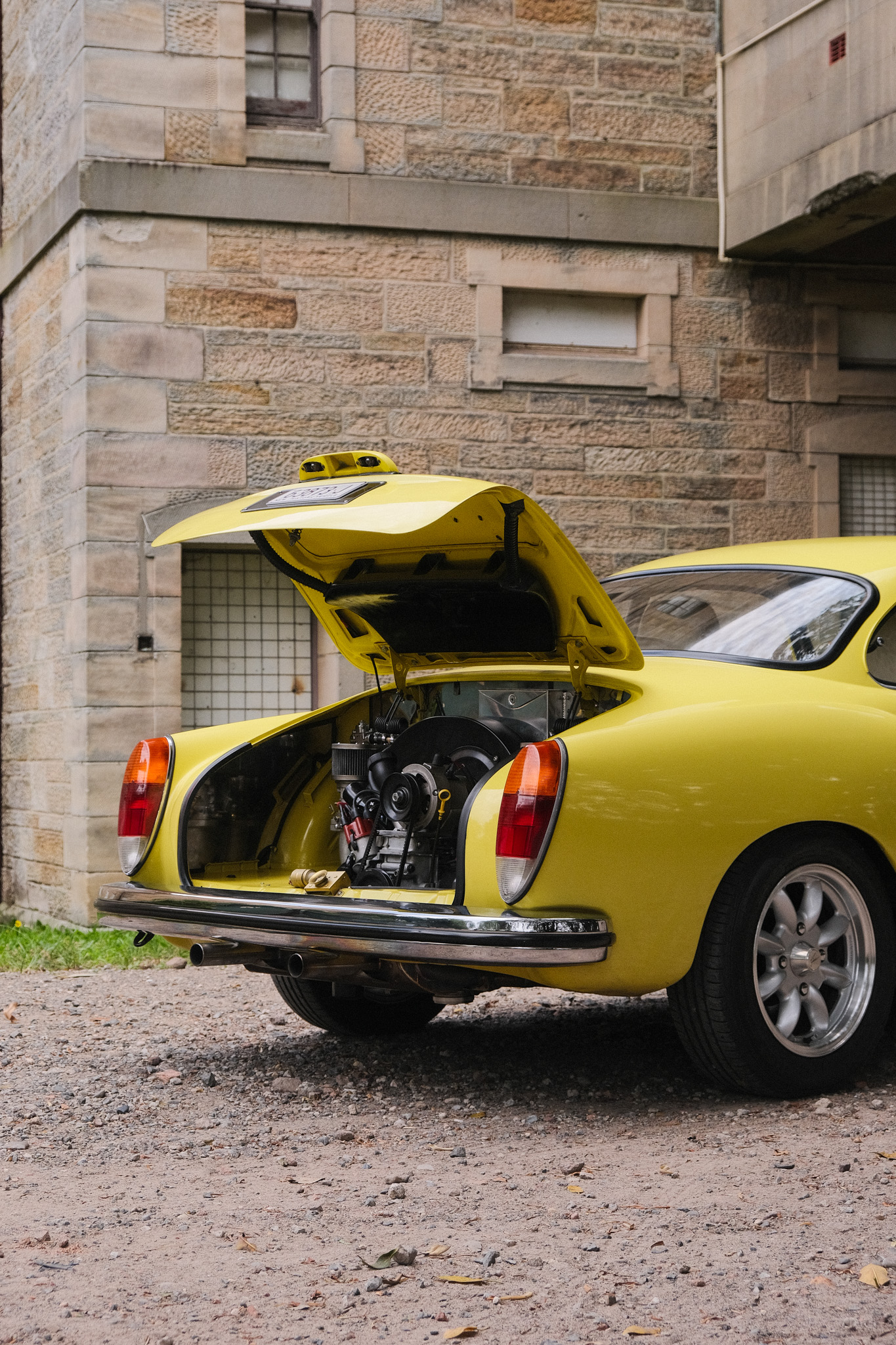 Karmann Ghia engine bay detail